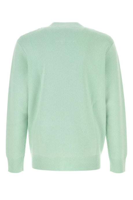 GIVENCHY Pastel Green Wool Blend Cardigan for Men