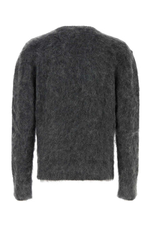 GIVENCHY Charcoal Mohair Blend Sweater for Men