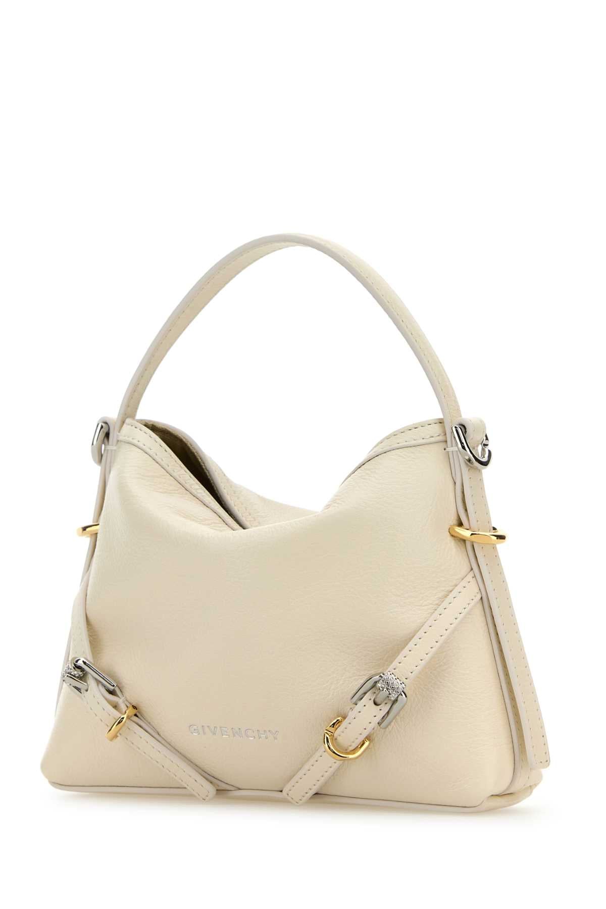 GIVENCHY Mini Ivory Leather Crossbody Handbag