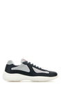 PRADA Stylish Two-tone Leather and Tech Fabric Sneaker