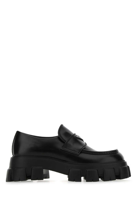 PRADA Leather Monolith Loafers for Men