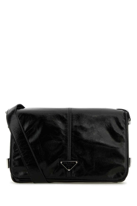 PRADA Mini Black Leather Crossbody Handbag