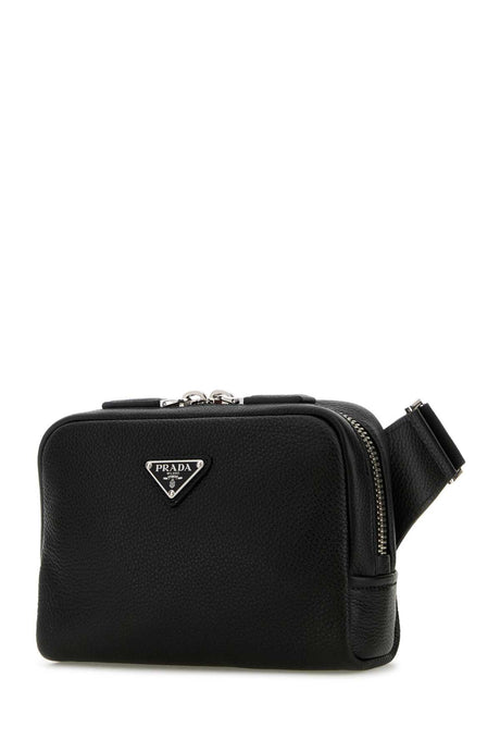 PRADA Mini Black Leather Crossbody Handbag