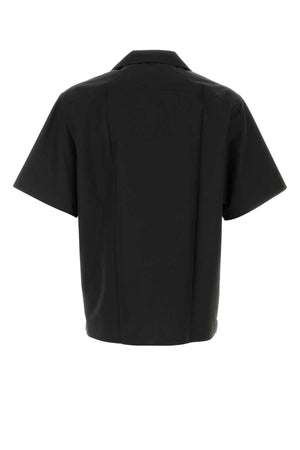 PRADA Classic Black Poplin Shirt for Men