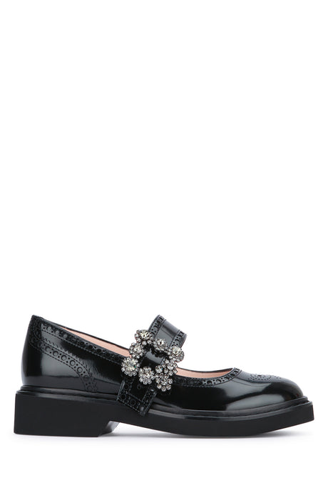 ROGER VIVIER Floral Mary-Jane Lace-Up Shoes