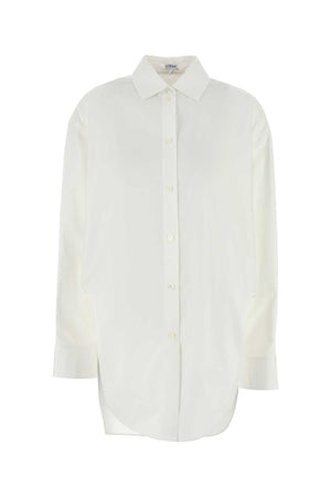 LOEWE Oversized Classic White Poplin Shirt for Women