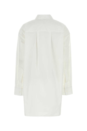 LOEWE Oversized Classic White Poplin Shirt for Women