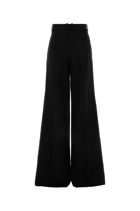 SAINT LAURENT Elegant Wide-Leg Wool Pant for Women