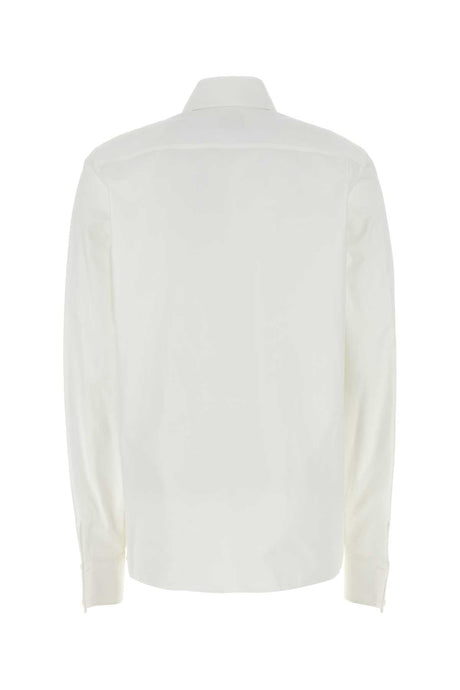 SAINT LAURENT Classic White Poplin Shirt for Women - Timeless Elegance