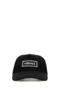 VERSACE Classic Black Cotton Baseball Cap for Men