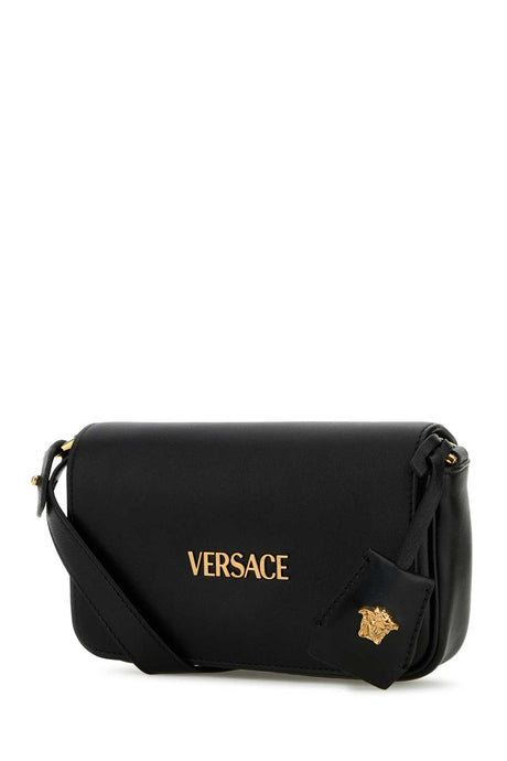 VERSACE Mini Leather Tag Crossbody Handbag