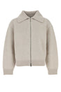 BOTTEGA VENETA Light Grey Wool Cardigan for Men