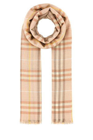 BURBERRY Embroidered Cashmere Blend Scarf - 200 cm x 100 cm