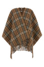 BURBERRY Reversible Cashmere Blend Checked Cape