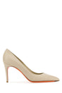 SANTONI Elegant Sand Leather Pumps with 9 cm Heel