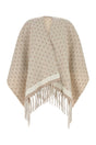 SALVATORE FERRAGAMO Embroidered Wool Reversible Cape for Women