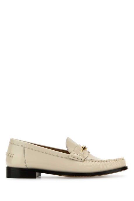 SALVATORE FERRAGAMO Ivory Leather Harry Loafers for Women