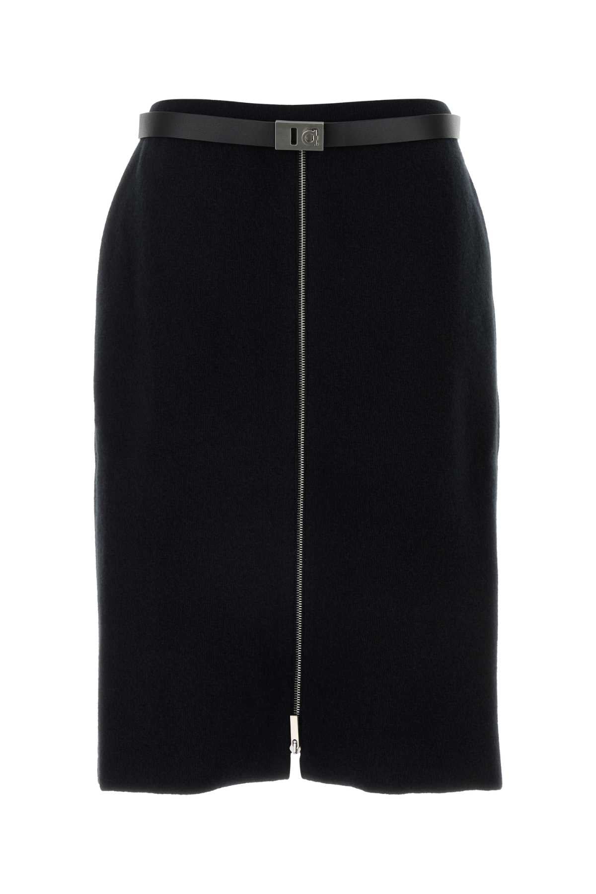 SALVATORE FERRAGAMO Elegant Stretch Wool Blend Skirt - Perfect for Any Occasion