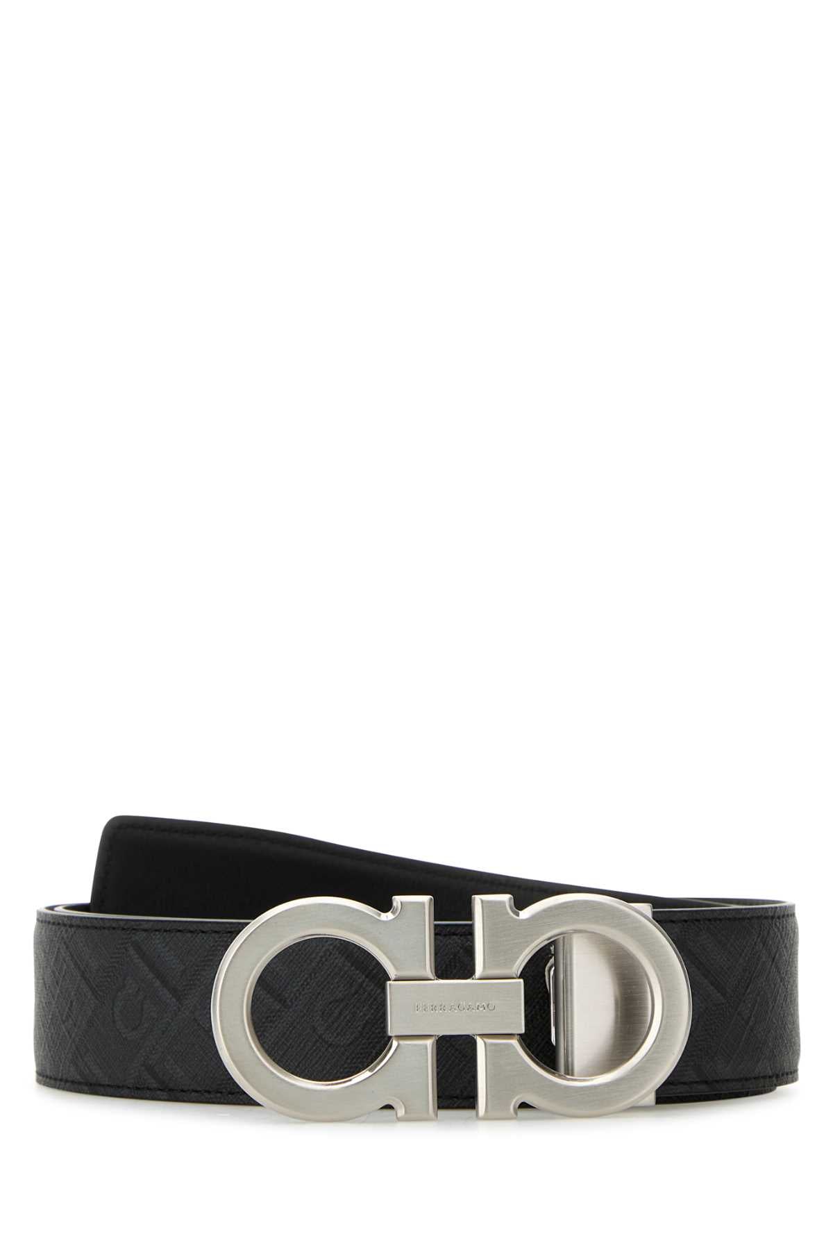 SALVATORE FERRAGAMO Reversible Leather Belt - 3.5 cm Height