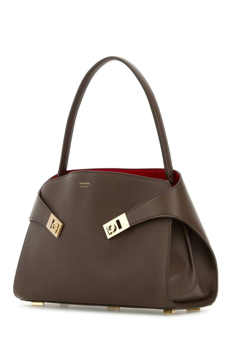 Ferragamo Medium Hug Soft Shoulder Handbag - 34 cm Width