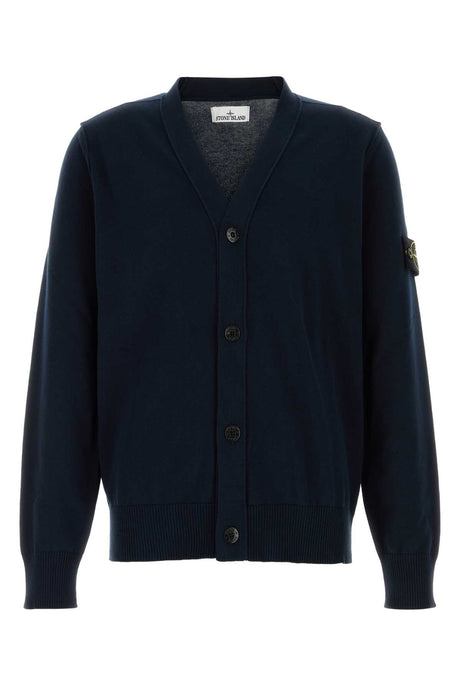 STONE ISLAND Classic Knit Cardigan for Men - Lightweight & Versatile