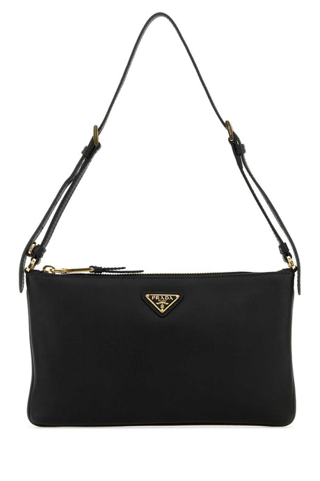 PRADA Mini Black Leather Shoulder Handbag