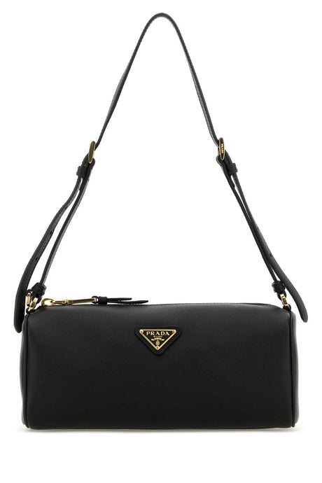 PRADA Mini Black Leather Shoulder Handbag