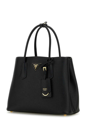 PRADA Mini Black Leather Double Handbag