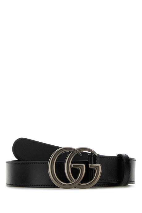 GUCCI Men's Leather GG Marmont Belt - 3 cm Height