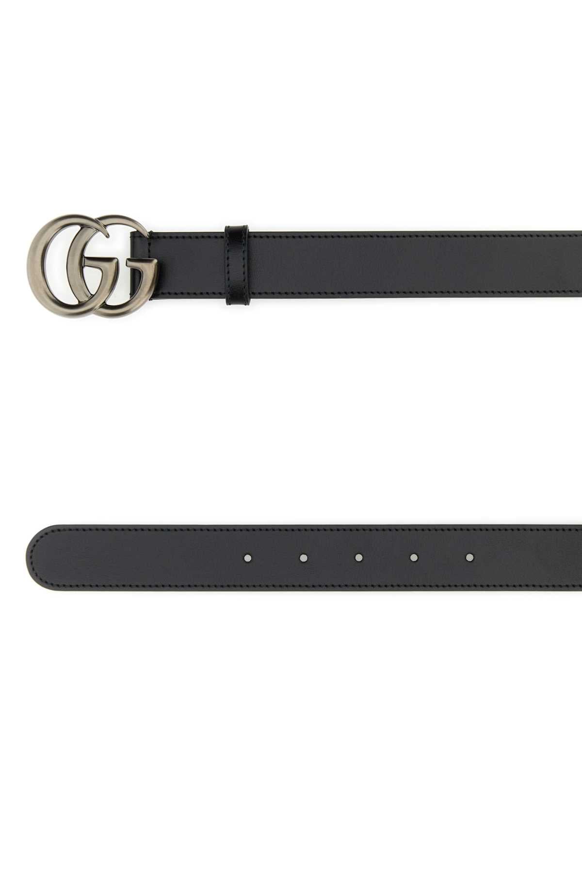 GUCCI Men's Leather GG Marmont Belt - 3 cm Height