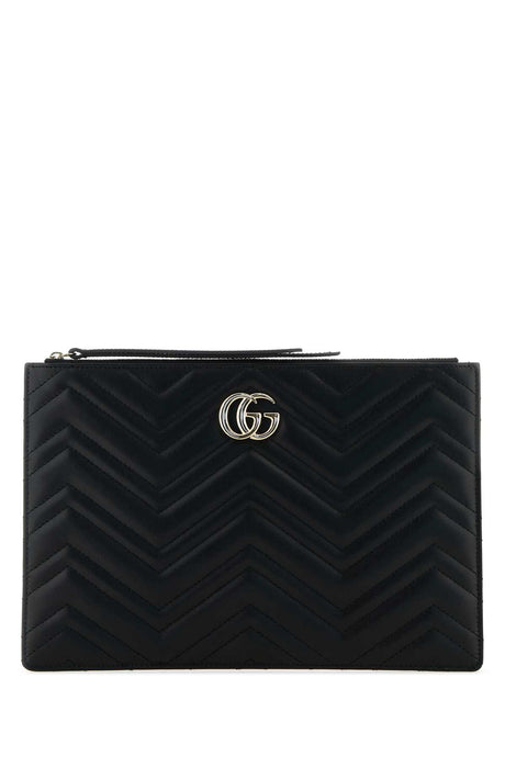 GUCCI Large GG Marmont Leather Clutch Bag - 30 cm x 20 cm