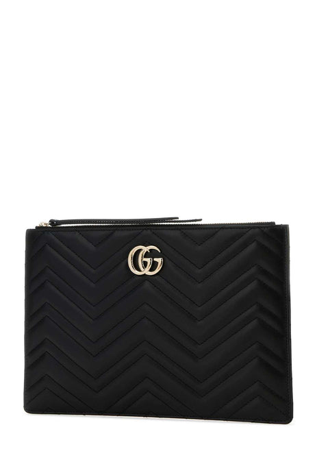 GUCCI Large GG Marmont Leather Clutch Bag - 30 cm x 20 cm