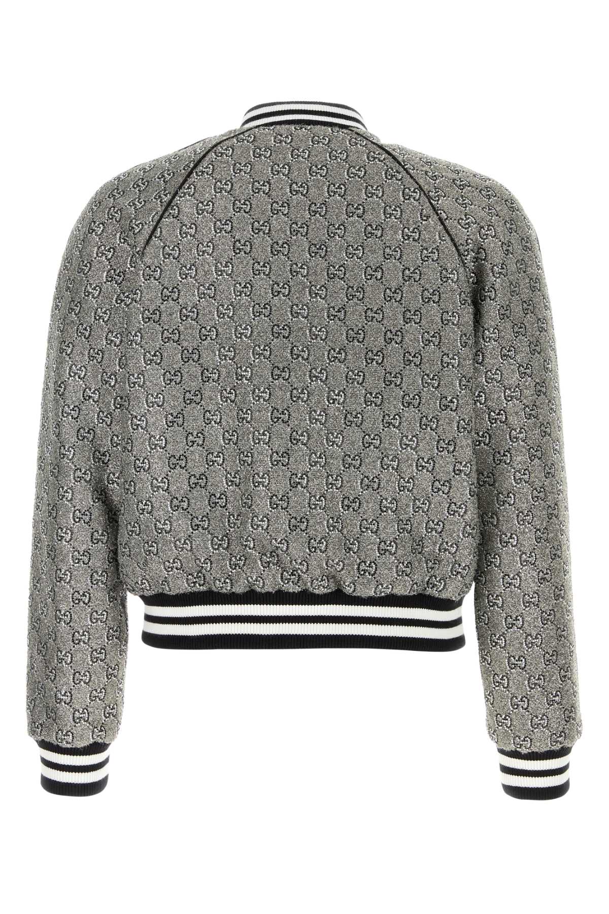 GUCCI Embellished Tweed Bomber Jacket for Men