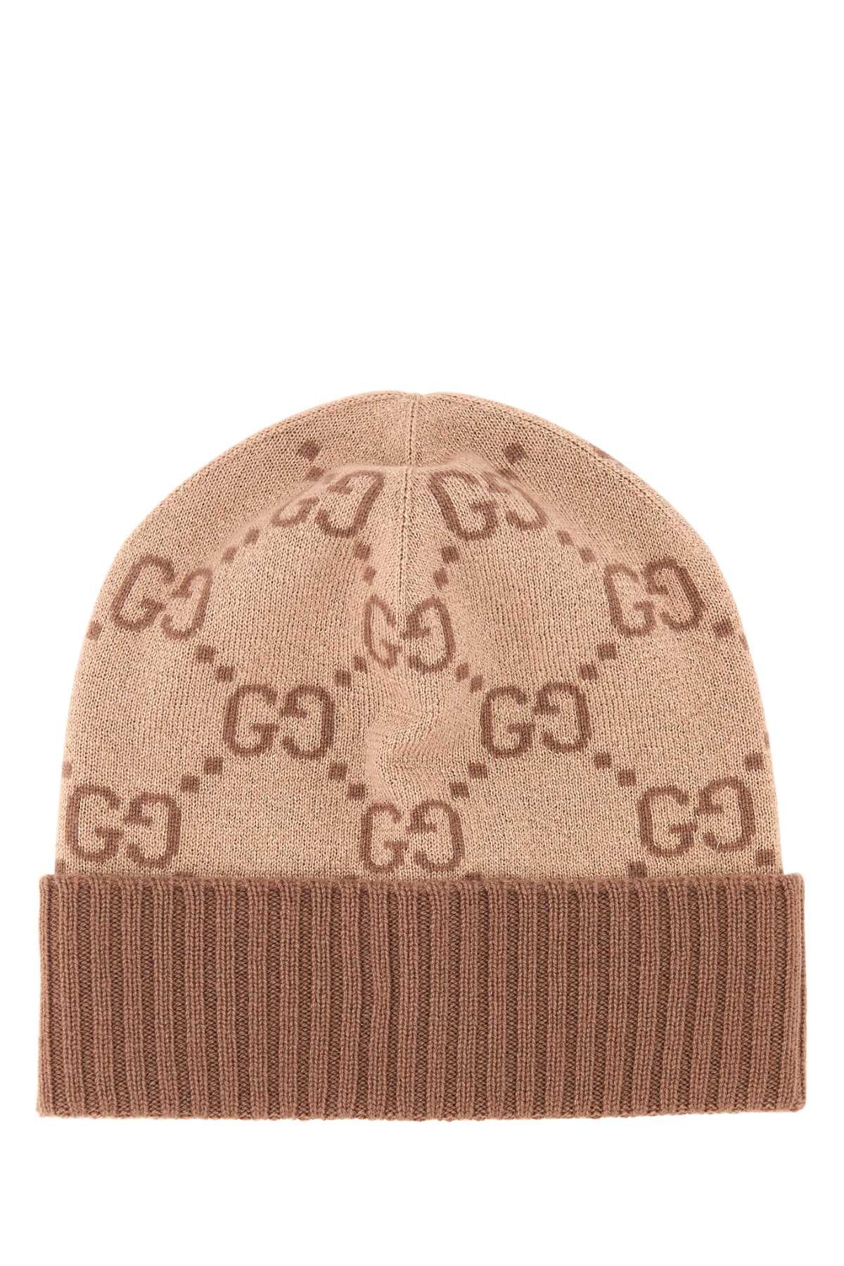 GUCCI Embroidered Cashmere Blend Beanie Hat - Unisex