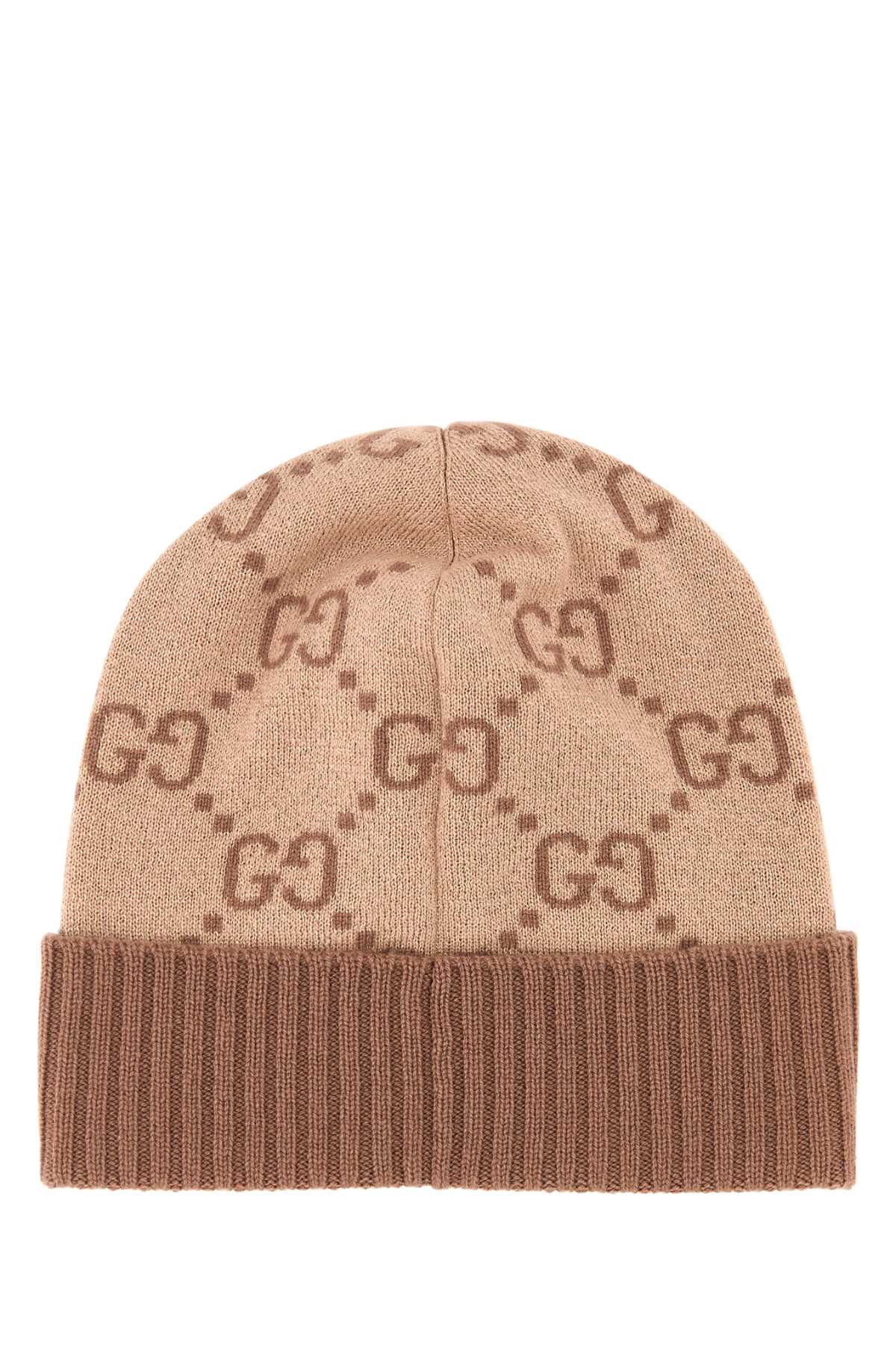 GUCCI Embroidered Cashmere Blend Beanie Hat - Unisex