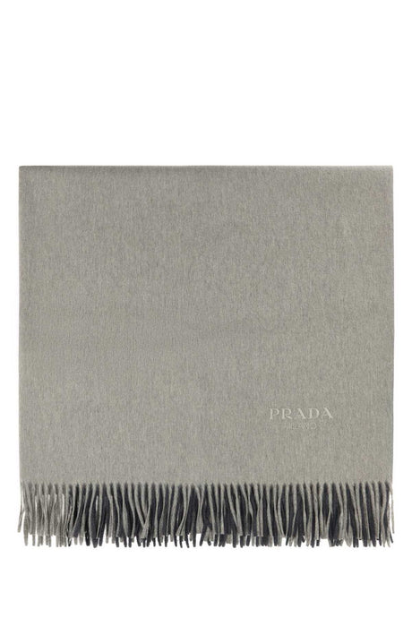 PRADA Two-tone Cashmere Blend Blanket 145 cm x 185 cm