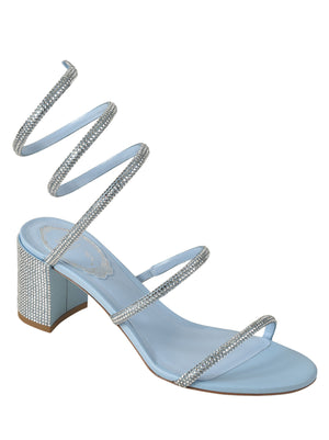 René Caovilla Elegant Blue and Green Sandals for Women