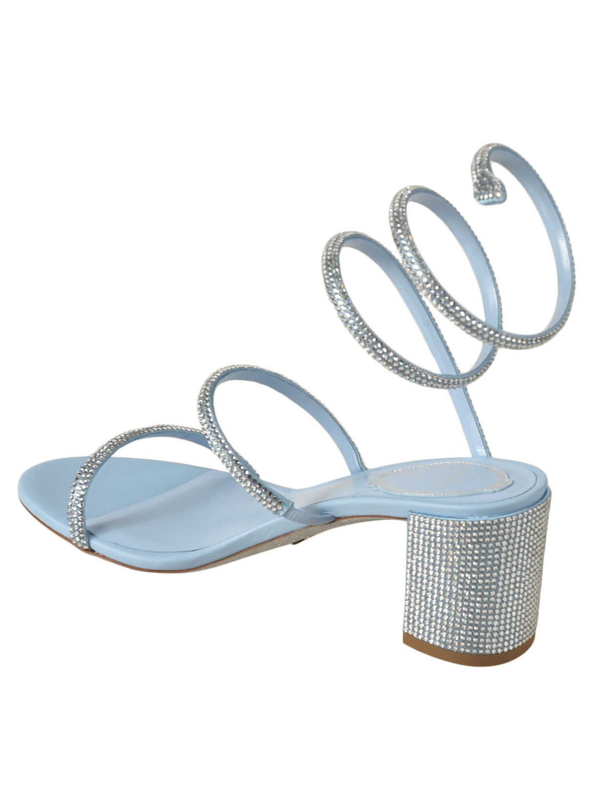 René Caovilla Elegant Blue and Green Sandals for Women