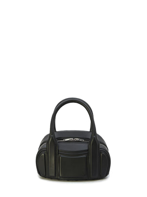 ALEXANDER WANG Chic Black Lamb Nappa Mini Shoulder Bag for Women SS24