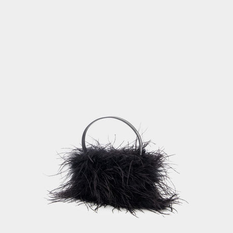 ALEXANDER WANG Medium Satin Handbag with Feathers