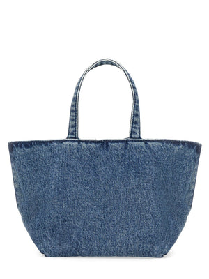 ALEXANDER WANG Mini Punch Denim Tote Handbag