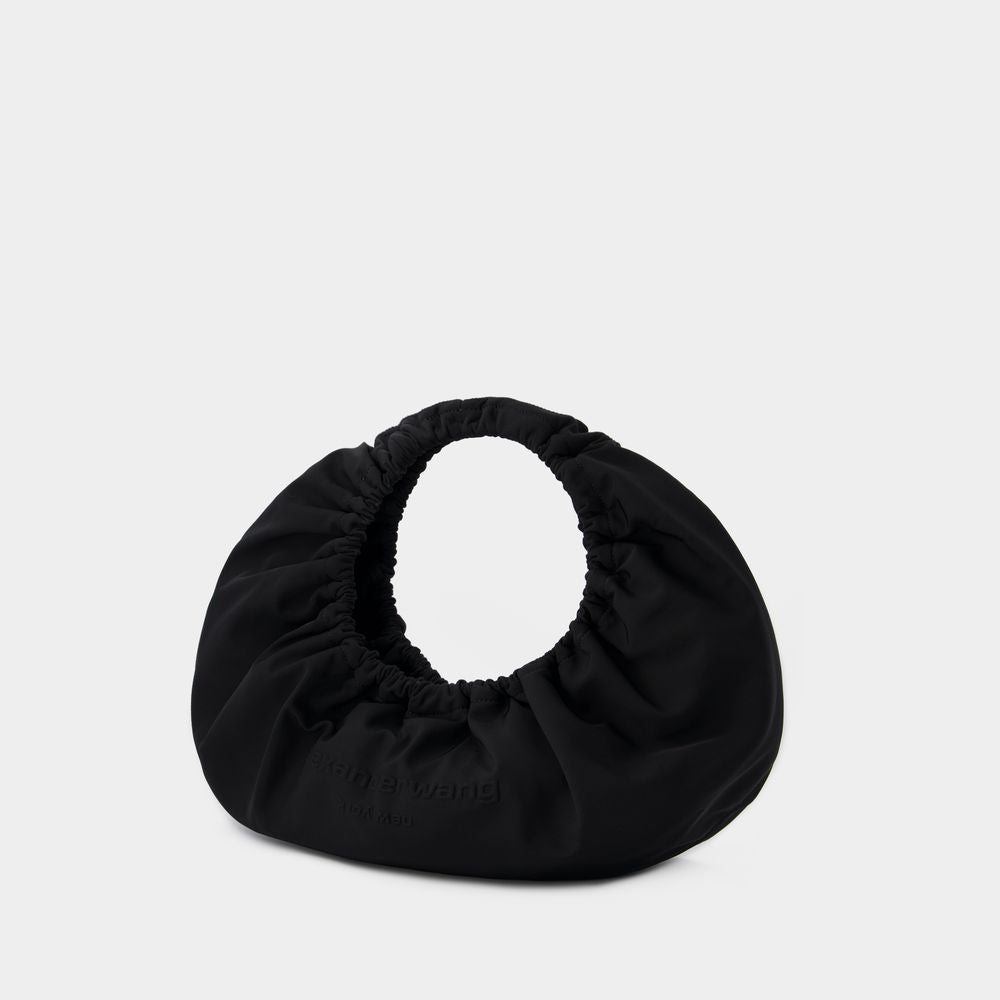 ALEXANDER WANG Chic Crescent Medium Black Shoulder Bag for Women, 39x10x45 cm