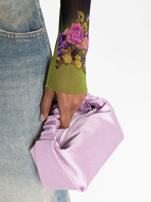 ALEXANDER WANG Elegant Satin Scrunchie Mini Handbag