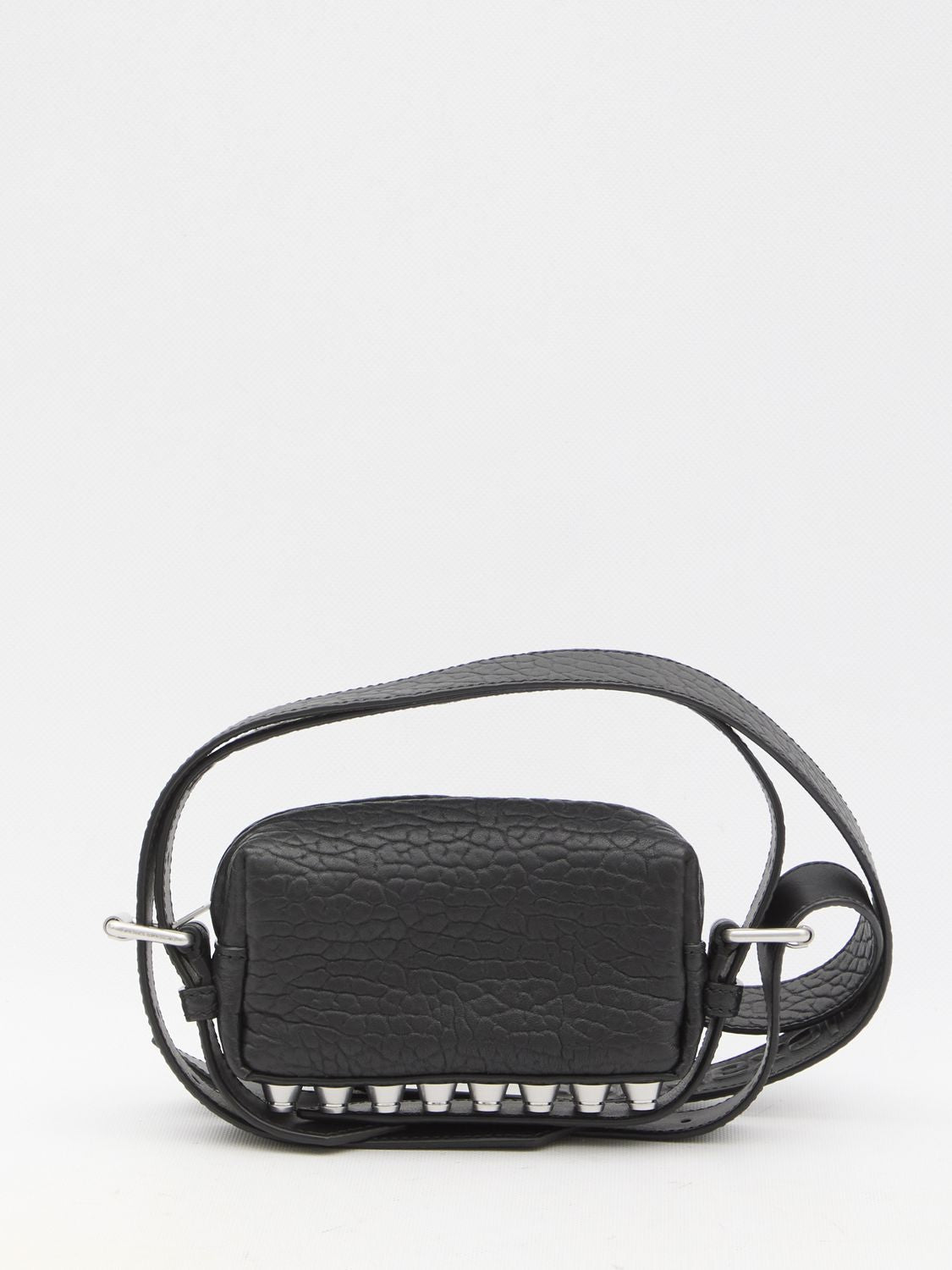 ALEXANDER WANG Mini Black Grained Lambskin Handbag