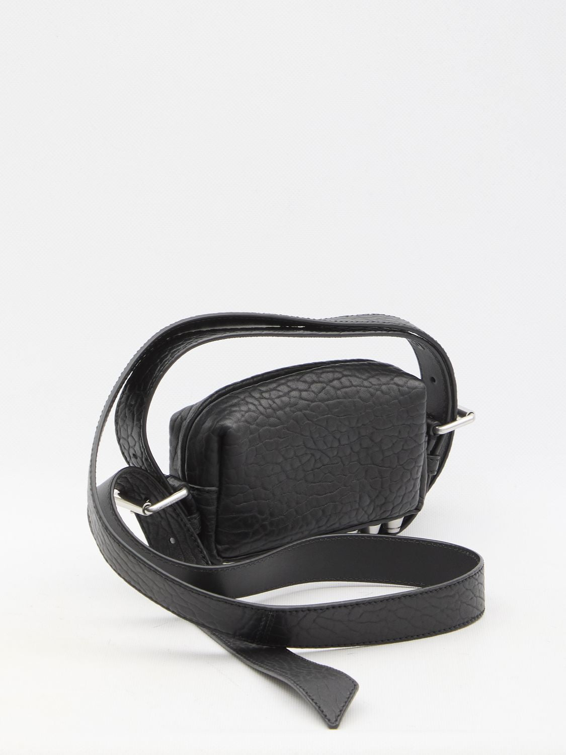 ALEXANDER WANG Mini Black Grained Lambskin Handbag