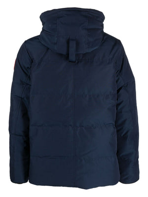 Navy Blue Padded Hooded Jacket for Men | Fall/Winter 2023