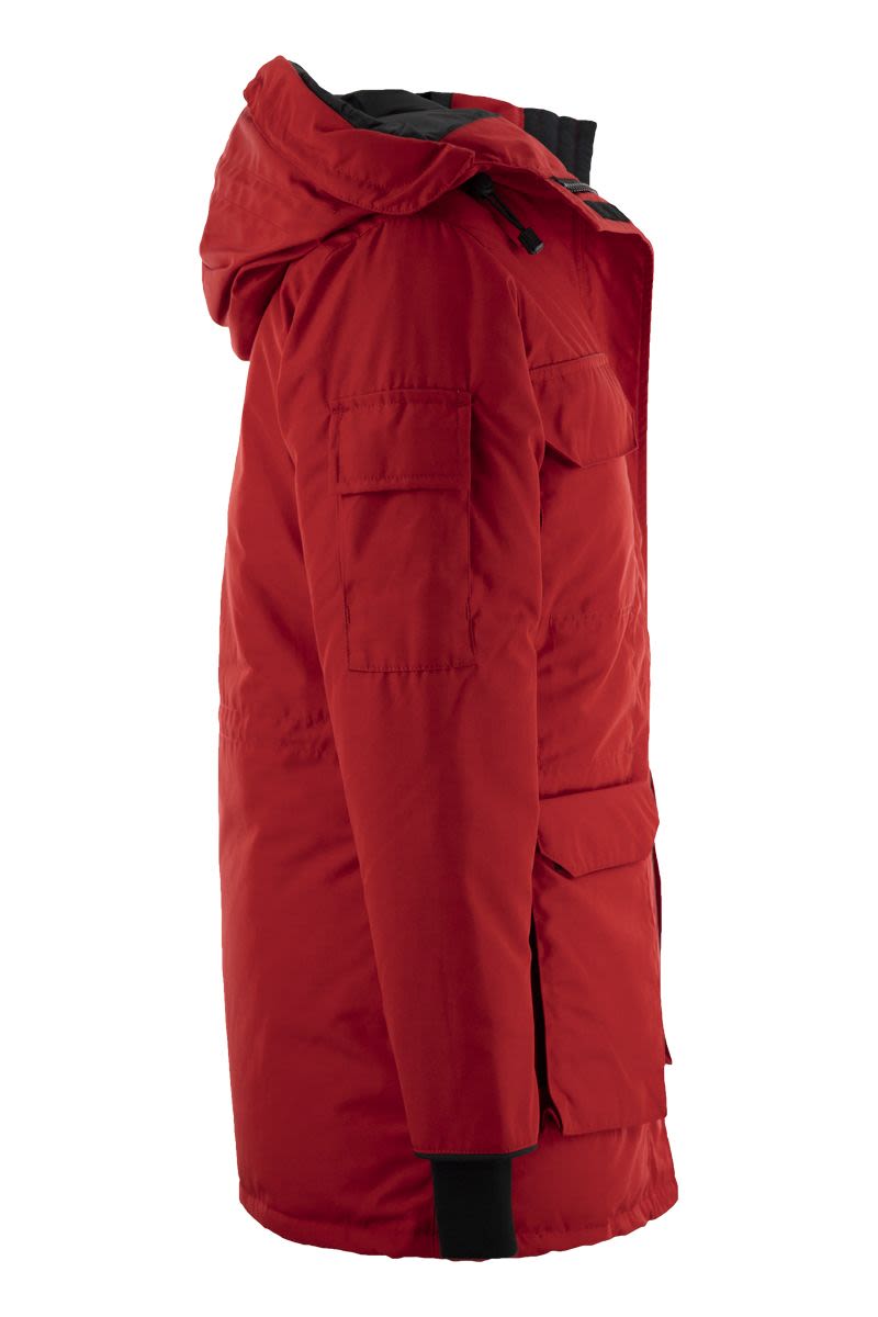 レッドの女性用エクスペディションパーカージャケット - 極寒の天候対応