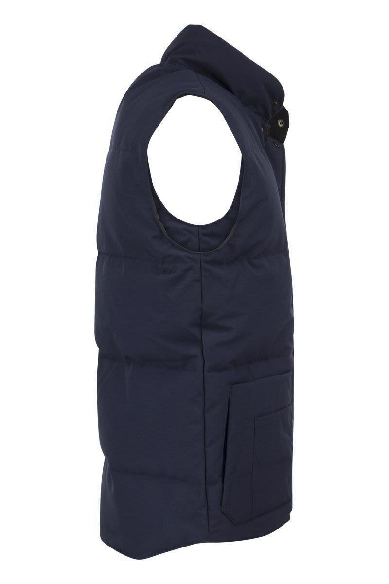 CANADA GOOSE Contemporary Down-Filled Sleeveless Jacket with Longer Hem