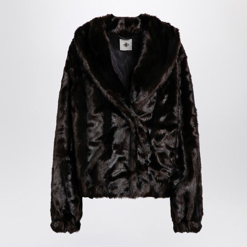 THE GARMENT DIXIE BROWN FAUX FUR Jacket