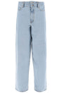 Y/PROJECT Double Waist Denim Jeans with Light Wash in Blue